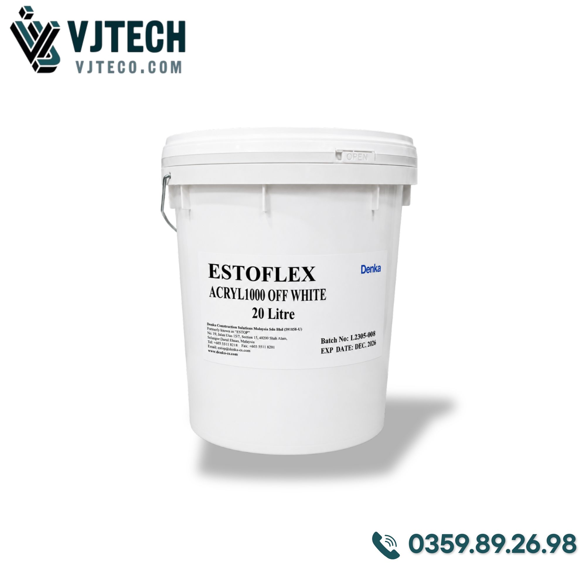 ESTOFLEX ACRYL 1000 Trang trí, màng chống thấm đàn hồi cho mái nhà