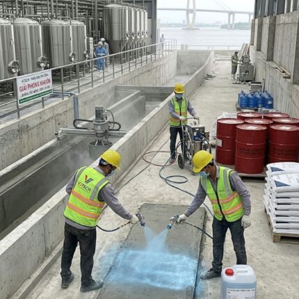 Lớp phủ Epoxy vảy thuỷ tinh